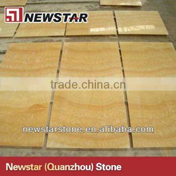 Natural honey yellow onyx tile