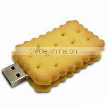 OEM factory customized biscuit creative design pvc USB Flash Drives