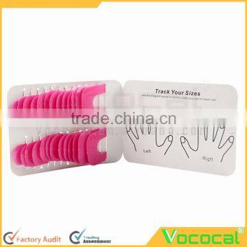 26 Pcs of 10 Sizs Reusable Spill Resistant Manicure Finger Cover Nail Art Polish Guide Stencil Shield photo-4
