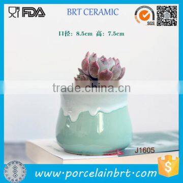 Special Flow Glaze Ceramic Succulent Pot