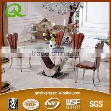TH299 Modern Tempered Glass Table and Chair Set