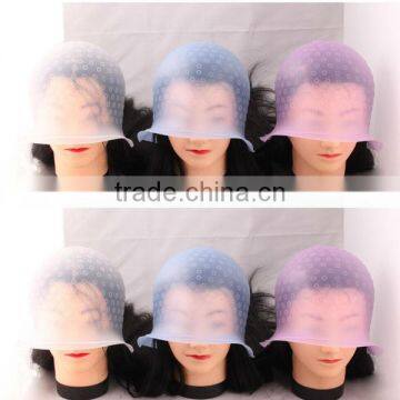 Professional SILICONE Highlighting Tinting Bleach Dye Streak Cap