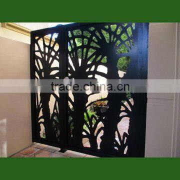 Courtyard Laser Cut Aluminum Garden Gate