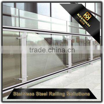 Outdoor Design Balcony Terrace Stainless Steel Balustrade With Glass photo-2