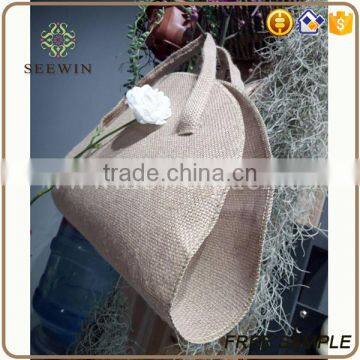 New Design Handed Jute Flower Bouquet Bag Holder photo-5