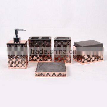 First Class Inlaying Hollow-out Metal Outside Concrete Tumbler photo-2