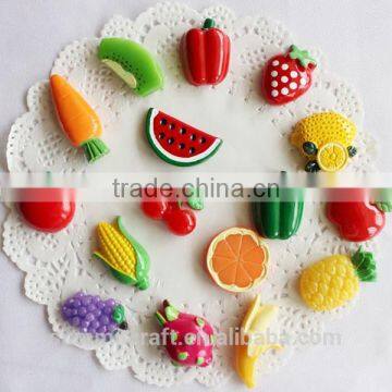 Resin small magnets for sale fruit and vegetable magnets