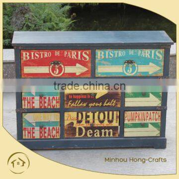 Wood Cabinet With Many Drawers photo-2