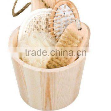 wooden barrel set in home & garden pail cask clearner set