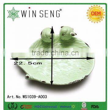 Hedgehog Shape Ceramic Cute Bird Feeder Plate photo-3