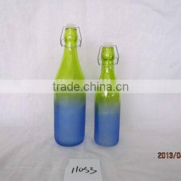 250ml,500ml.750ml and 1000ml 1000ml glass juice bottle with twist off lid with clip top rail in high quality