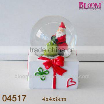 Bloom resin led water globe