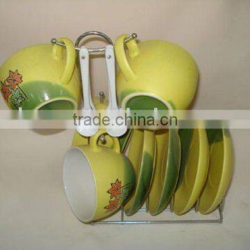 porcelain cup and saucer set