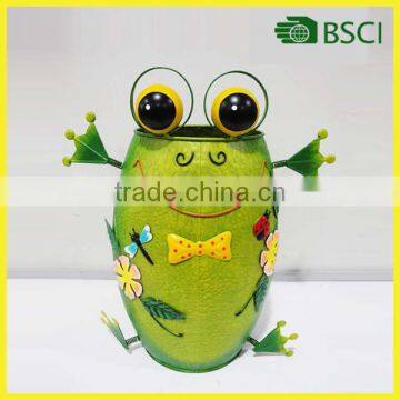 YS14229 the frog cast iron flower pot holder handicraft for home decoration