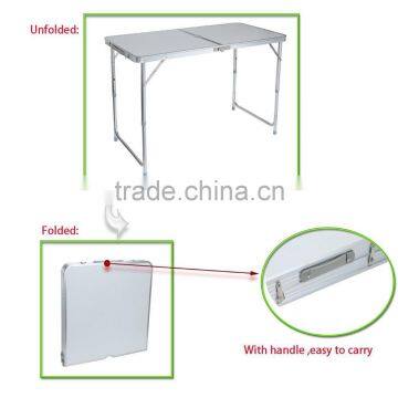 450111 120cm Option Aluminium Folding Table Height Adjustable For Indoor Outdoor photo-3