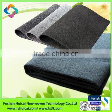 Black and Gray Color Non Woven 100% Polyester Speaker Carpet, Sound Box Carpet photo-5