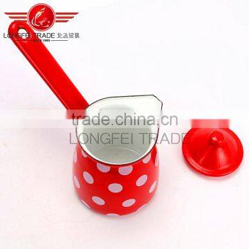 OEM Enamel Coffee Pot/coffee Jug With Long Handle photo-4