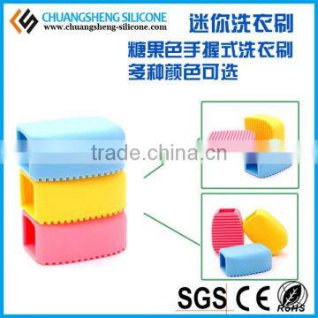 Soft silicone handle brush, clothes washing brush