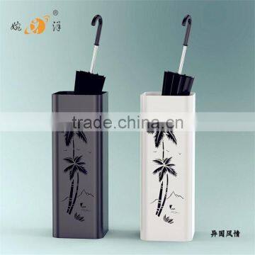 Handmade Hotel Indoor Round Hollow Design Metal Umbrella Stand Holder photo-3