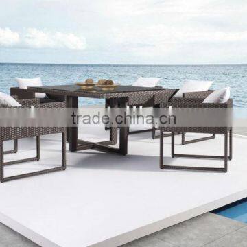 Powder coated Aluminum frame outdoor Rattan furniture