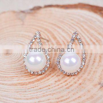 China Factory Earrings Wholesale Hot Sale Women Charm Pearl Earring photo-2
