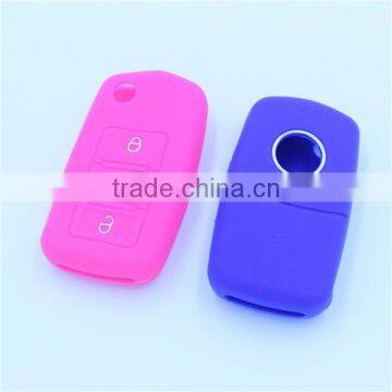 Fob Key Case For Volkswagen 3 Buttons Smart Remote Keys Silicone Keyholder, Key Bags photo-2