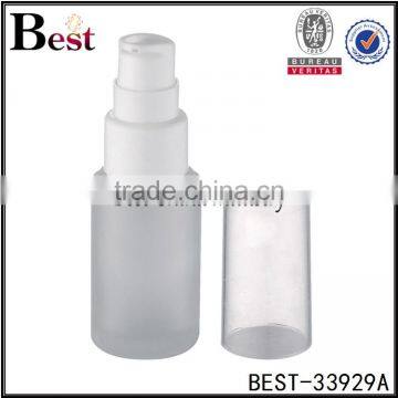 China Frosted 20 30 50 100ml Glass Bottle Hot Products Cosmetic Lotion Glass Bottle 100ml pp Pump Pet Cover photo-6