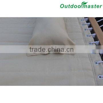 Patio Portable Lightweight Double Beige Quilted Cotton Hammock photo-2