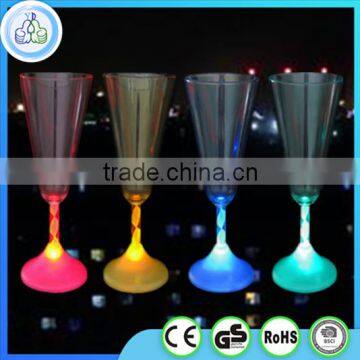 CE party plastic colored champagne flute