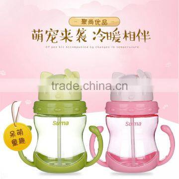 L00029 2017 High Quality Multi use water and milk drink cartoon baby bottle