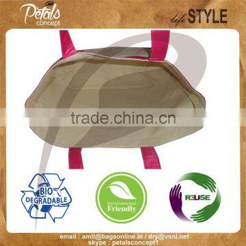 2016 Customize Canvas Tote Bag With PU Handle photo-2