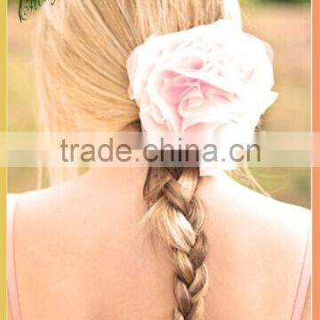 Artificial flower for hair Real touch rose decorations