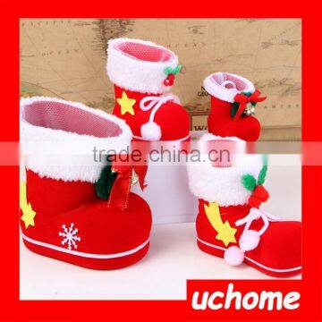 UCHOME Wholesale Manufacture 4 Different Styles Christmas Decoration Supplies Candy Shoes