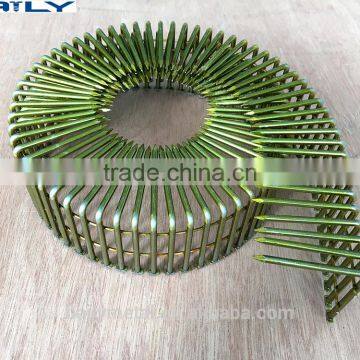 Factory customized 1m - 5m best quality ringed bended pin, bent pin nails