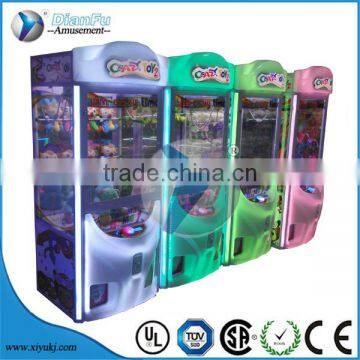 2016 new kids coin operated crazy toys crane claw toy vending machine prize machine for shopping mall