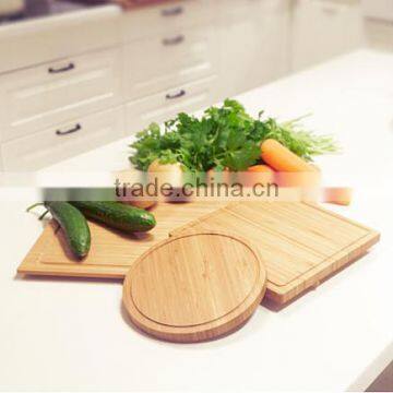 3 pieces set bamboo cutting board eco-friendly, moso bamboo, color natural