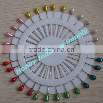 indispensable pin wheel 55mm teardrop pearl head pin