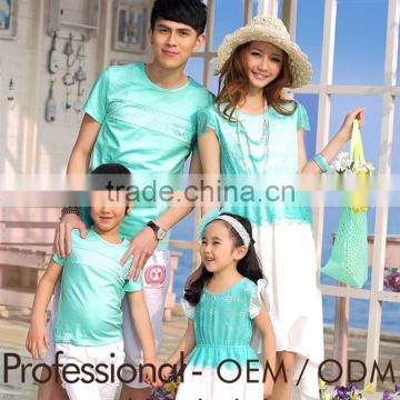 new arrival family clothing sets, mother and daughter dress clothing sets dress manufacture