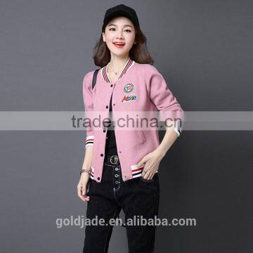 New Fashional Wholesale Blank Softshell Ski Jacket Womens Cotton Baseball Jacket photo-5