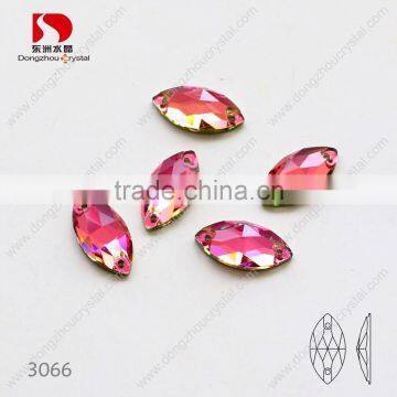 Top Quality Horse Eye Shape Flatback Sew on k5 Crystals,sewing Crystal Stone for Accessories photo-2