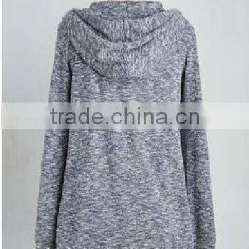 Plain Womens Zip Hoodie Fleece Sweatshirt Hoody Coat Jacket Top photo-3