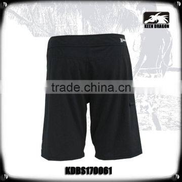 4 Way Stretch Solid Black Board Shorts photo-2