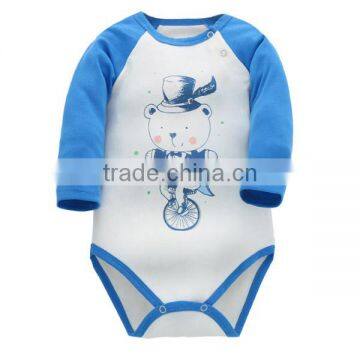 Cartoon Baby Triangle Jersaylong Sleeves Baby Rompers 2017 Wholesale photo-3