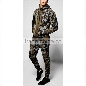 Custom Your Logo and Print Camo Tracksuit Cotton Sport Latest Design Tracksuit photo-2