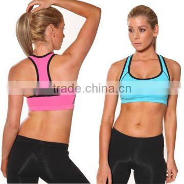 Fashionable gym wear sports bra, fitness yoga bra tops