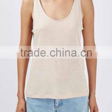 Scoop Front And Back Neckline Slinky Vest for Women