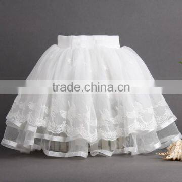 S80094A Girls' Skirts the New 2017 Joker Skirt White Bud Silk Bitter Fleabane Bitter Fleabane Skirt