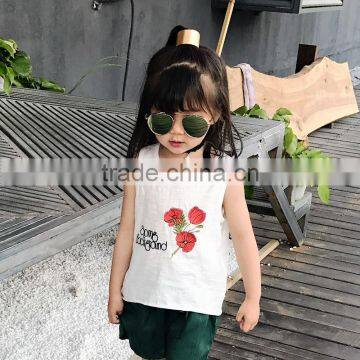 S17105A Children Clothes Baby Girls' Summer Vest photo-3