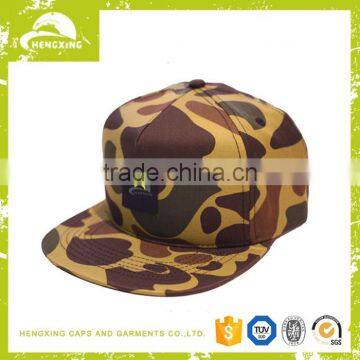 Fashion camo 5 panel snapback