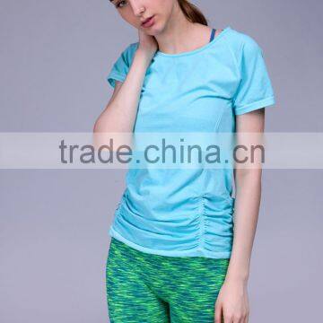 Women Seamless T-shirt sleeveless sports camisole with a hat